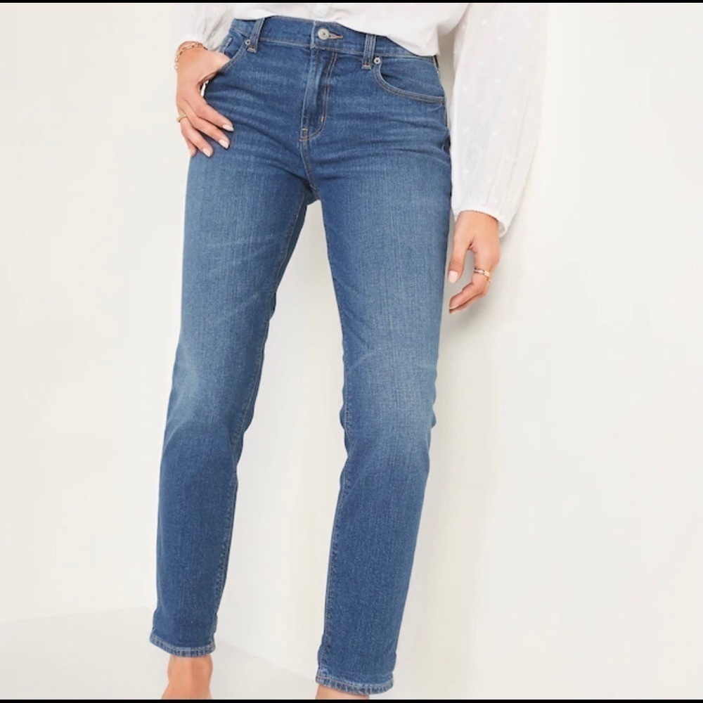 NWT Mid Rise Boyfriend Straight Leg Cowgirlcore Jeans, Size:12